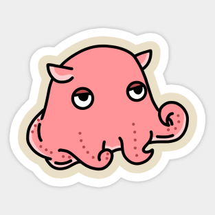 cute flapjack octopus mendako cartoon drawing design Sticker